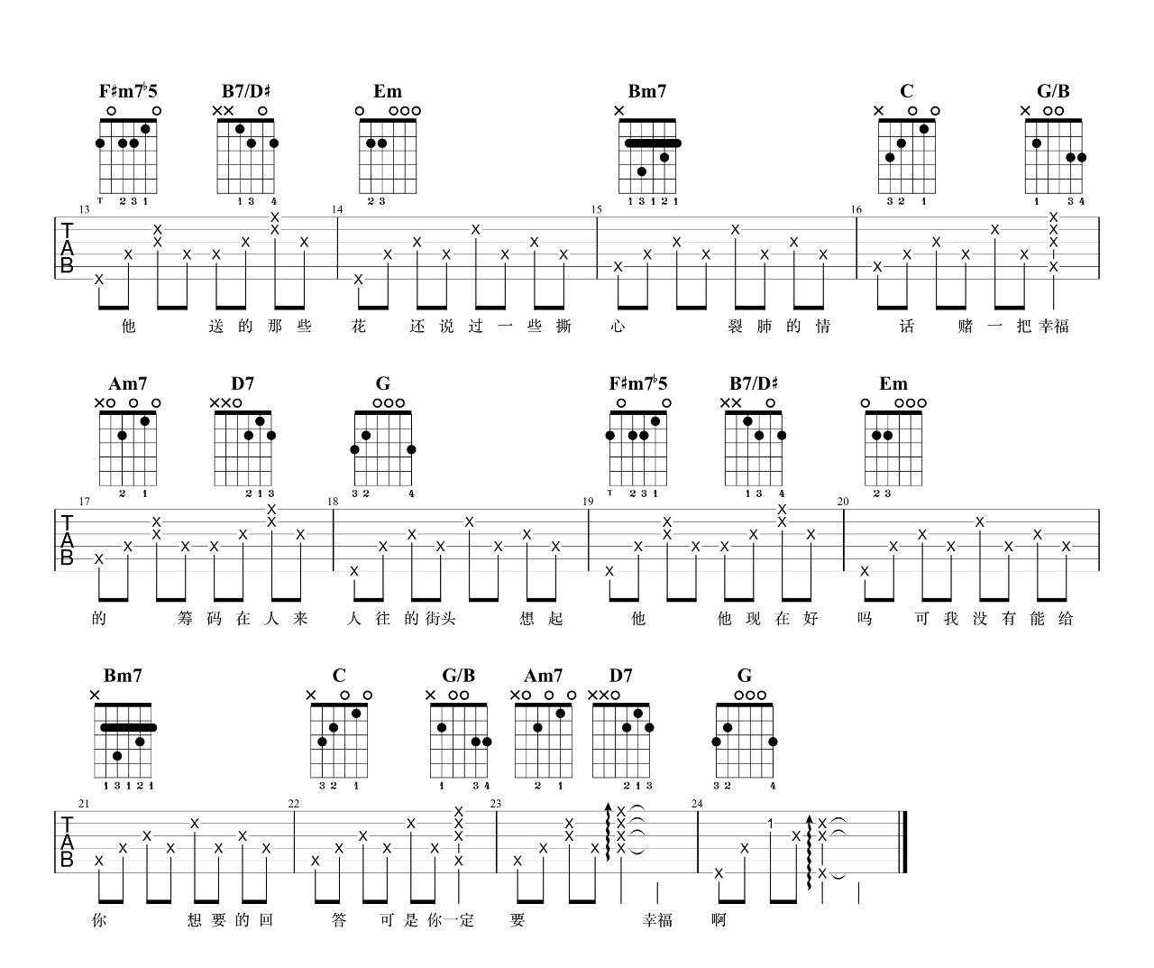 你一定要幸福吉他谱-2