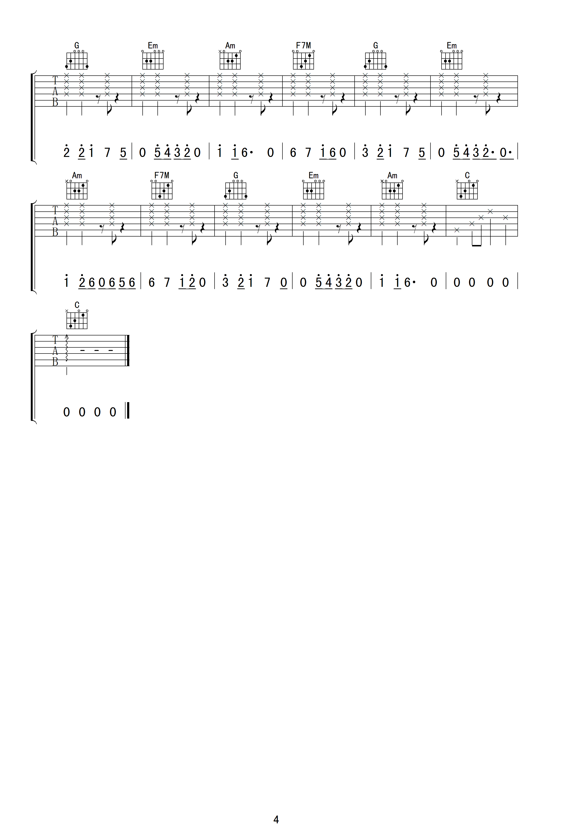 Bizarre Love Triangle吉他谱-4