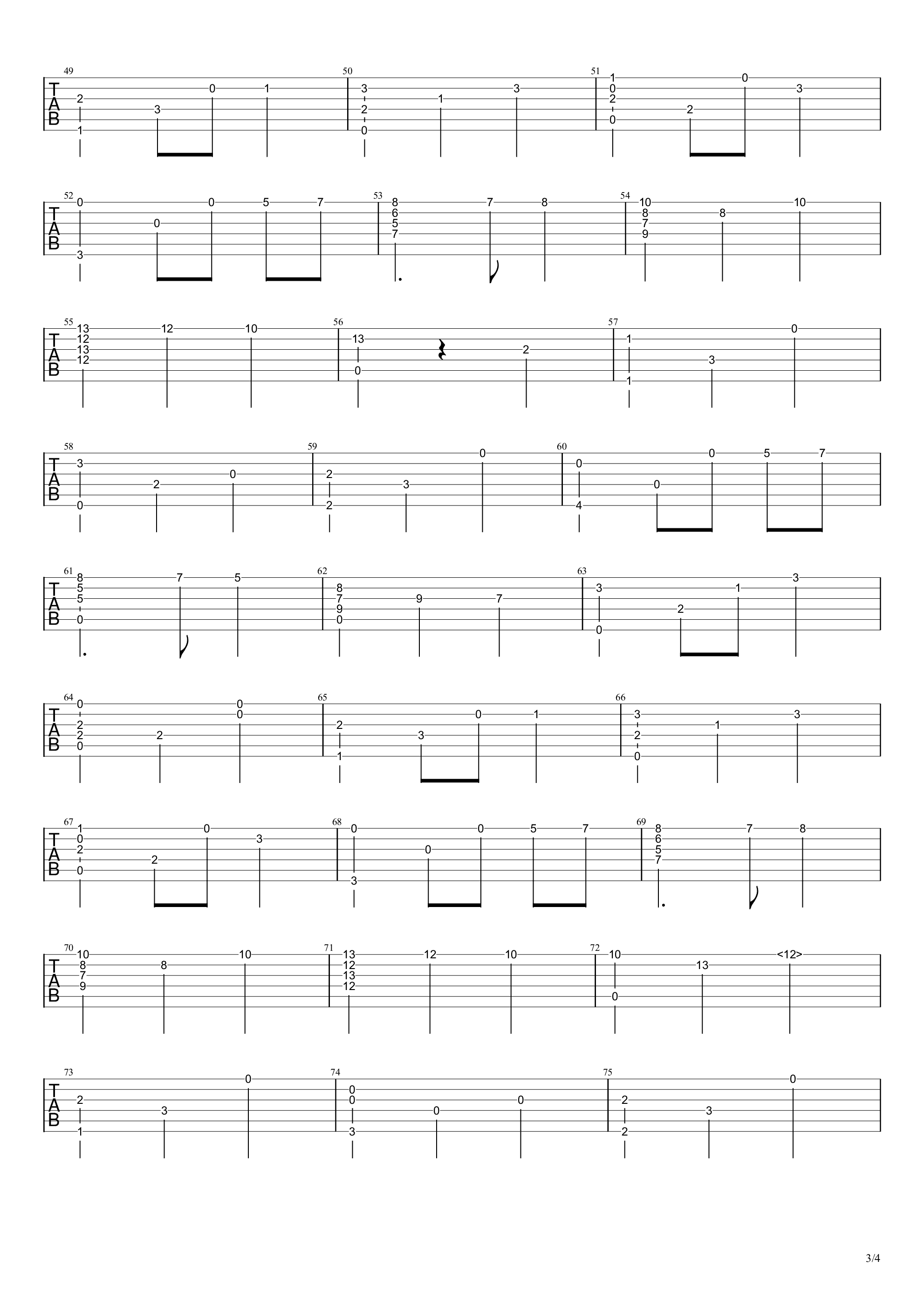 约定的梦幻岛之伊莎贝拉之歌吉他谱-3