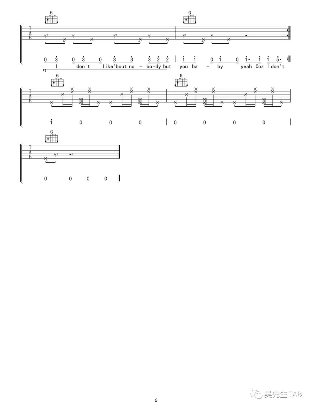 I Don't Care吉他谱-6