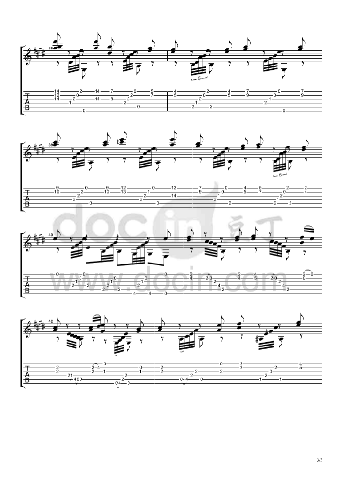 望春风吉他谱-3