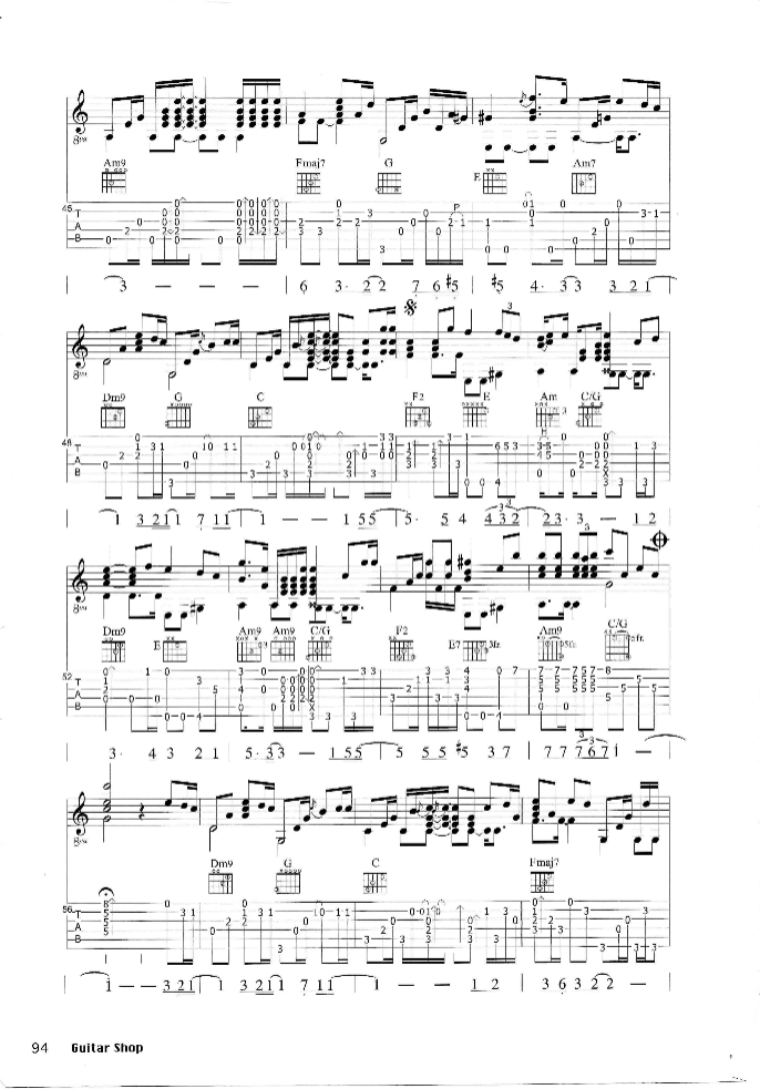 only human吉他谱-4