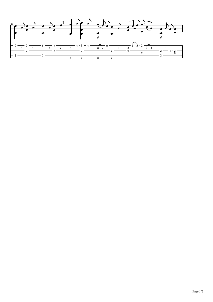 Gary Owen吉他谱-2