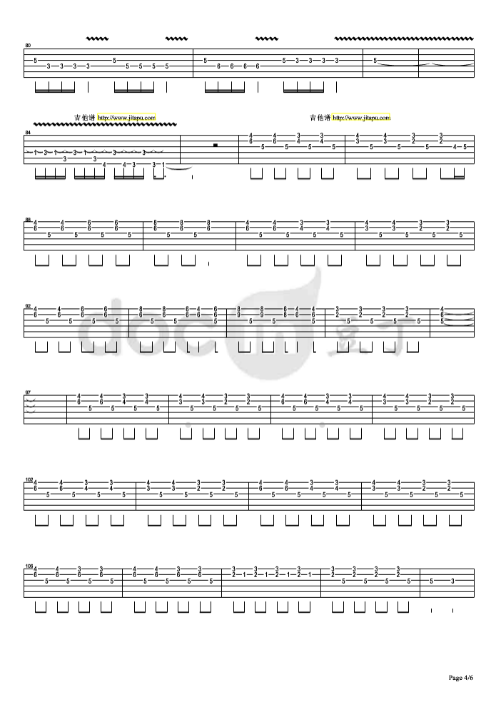 dream on吉他谱-4