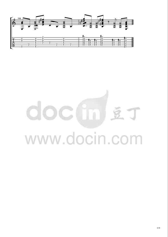 billie jean吉他谱-9