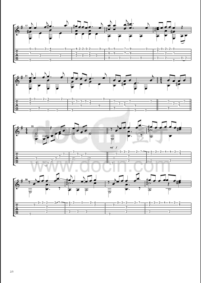 No Milk Today吉他谱-2