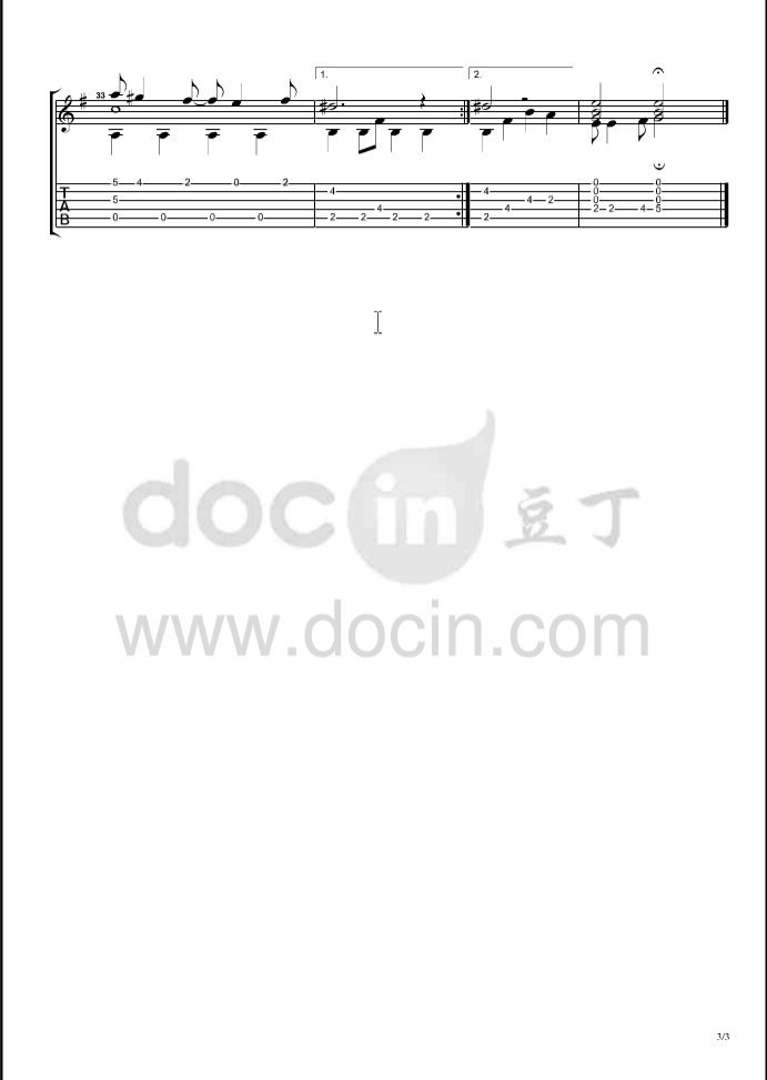 No Milk Today吉他谱-3