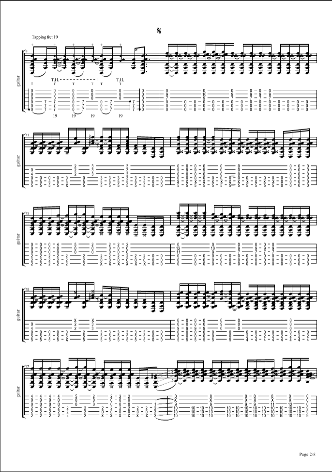 Big blue ocean吉他谱-2