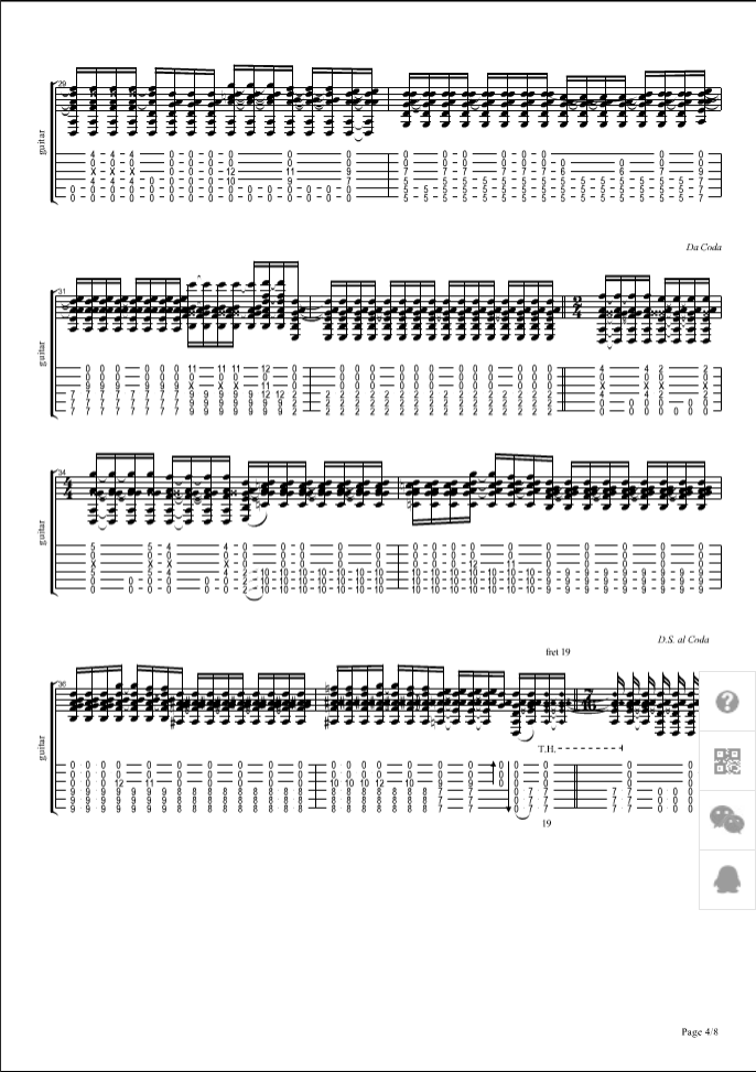 Big blue ocean吉他谱-4