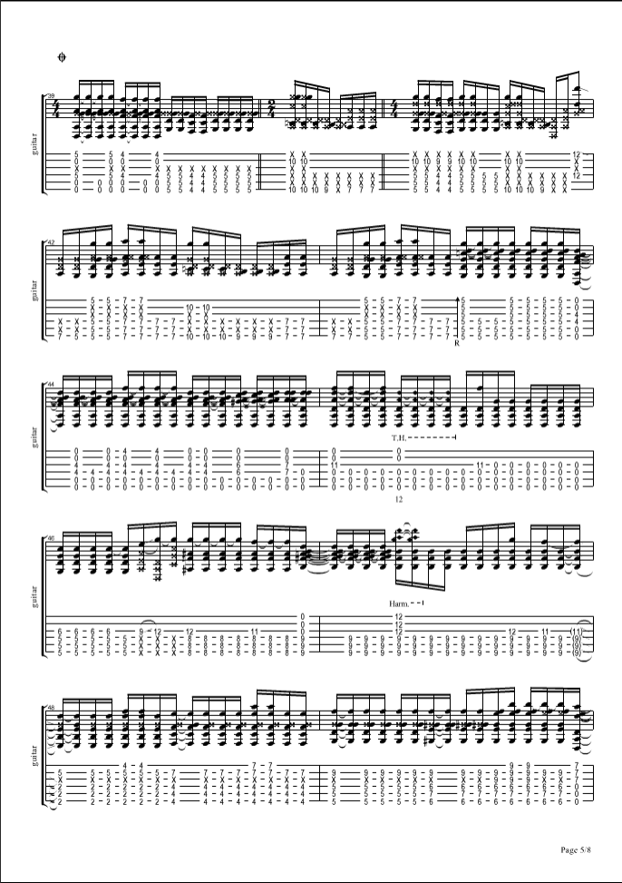 Big blue ocean吉他谱-5