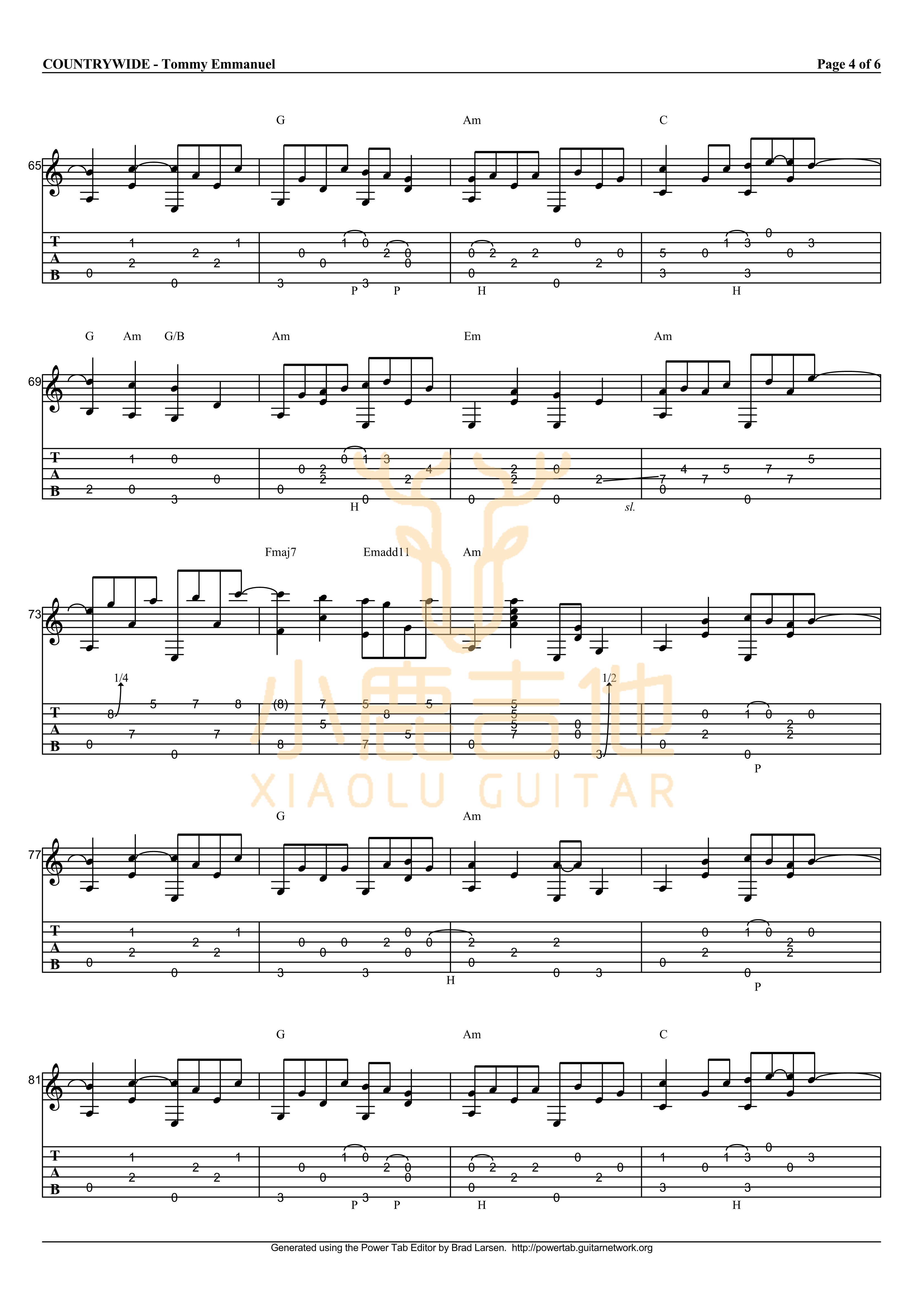 Countrywide吉他谱-4
