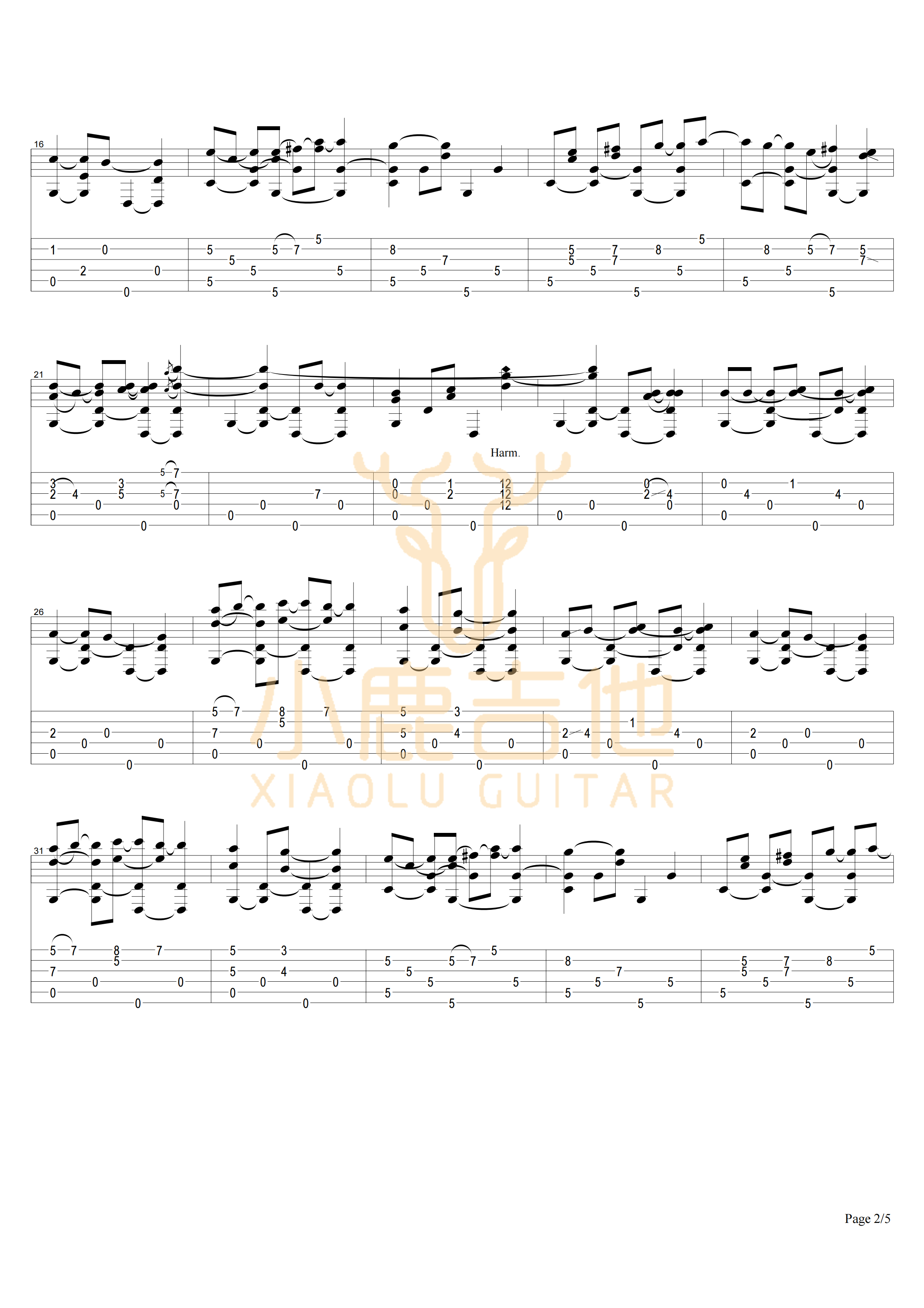 COWBOY'S DREAM吉他谱-2