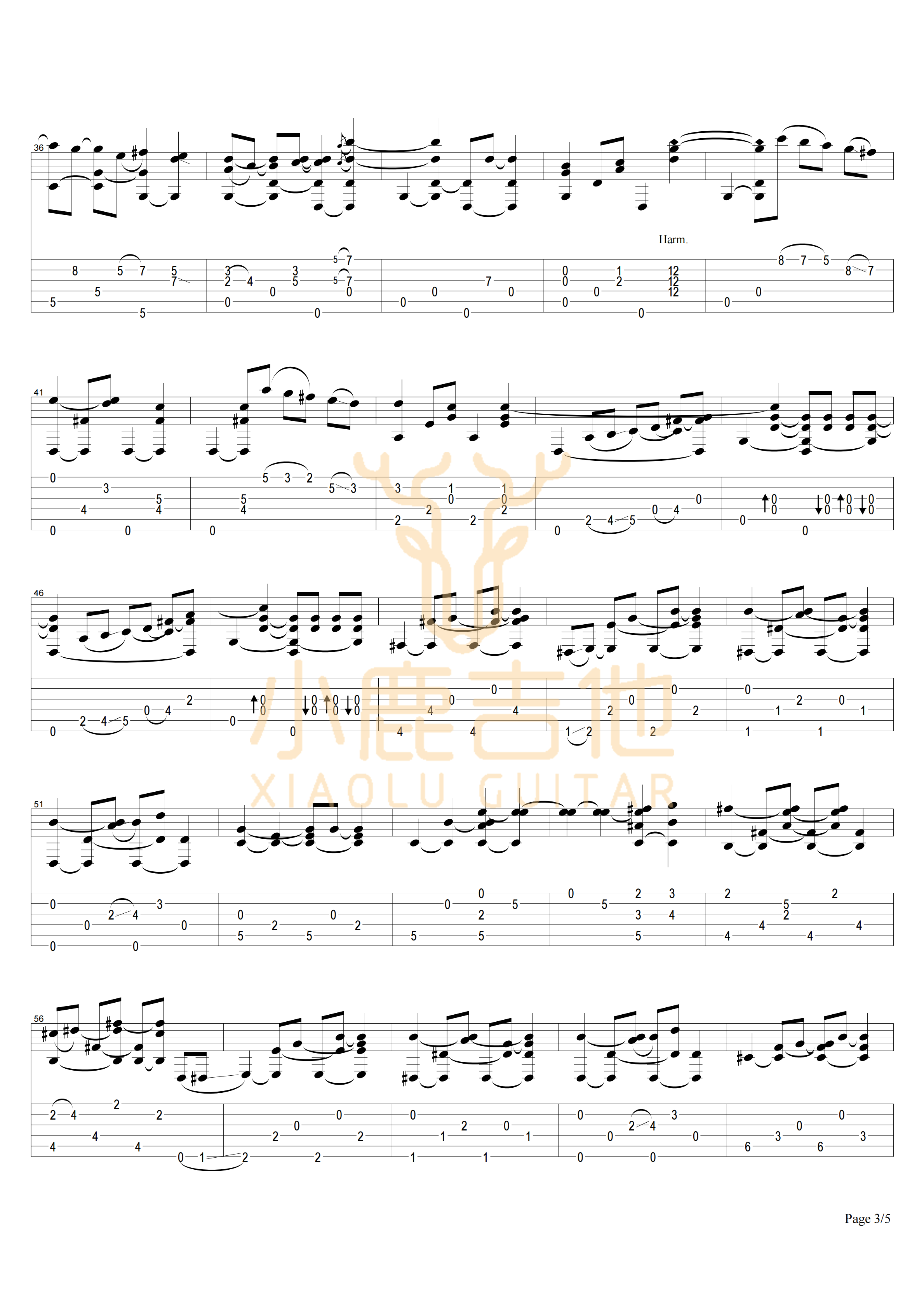 COWBOY'S DREAM吉他谱-3