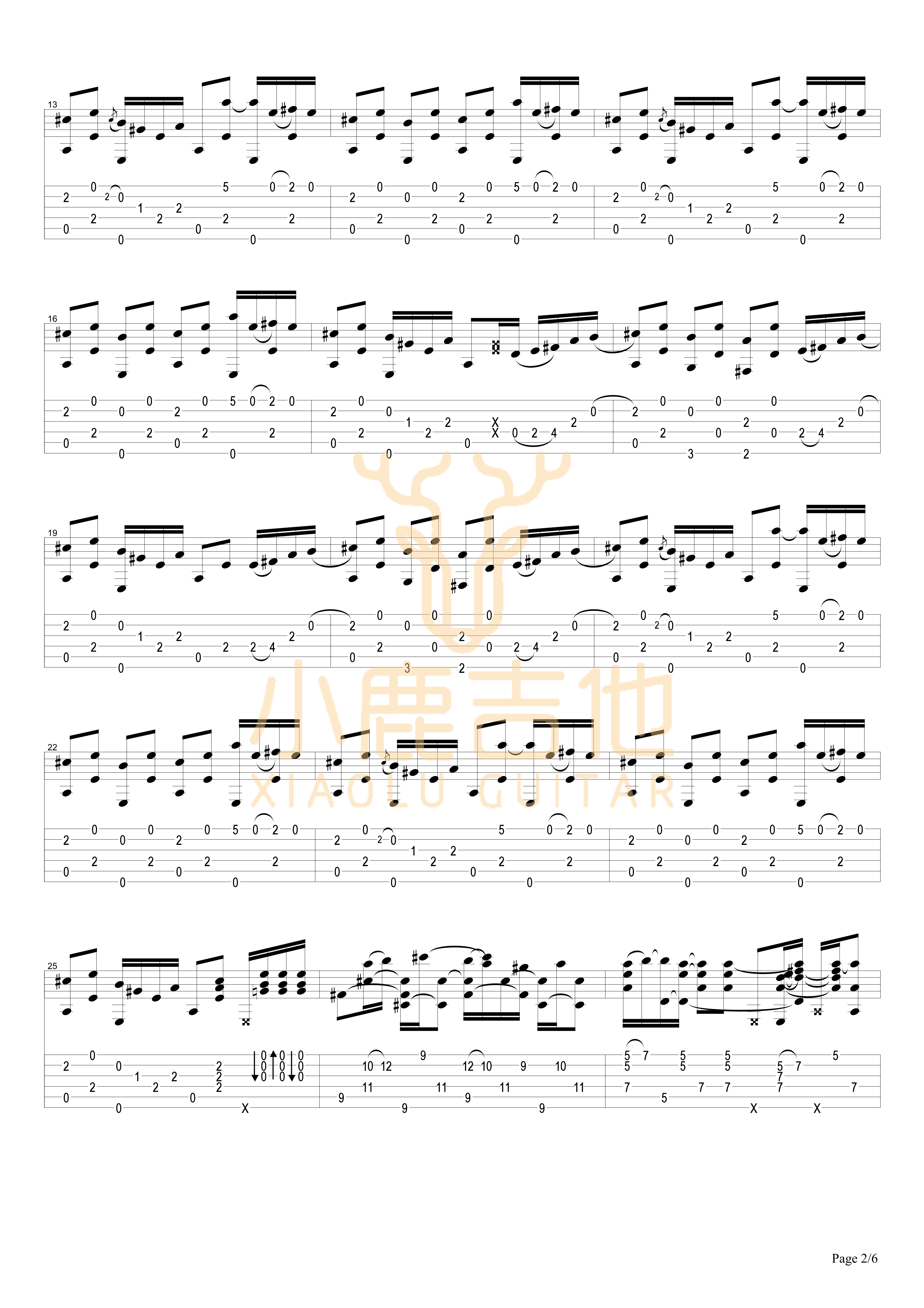 Guitar Rag吉他谱-2