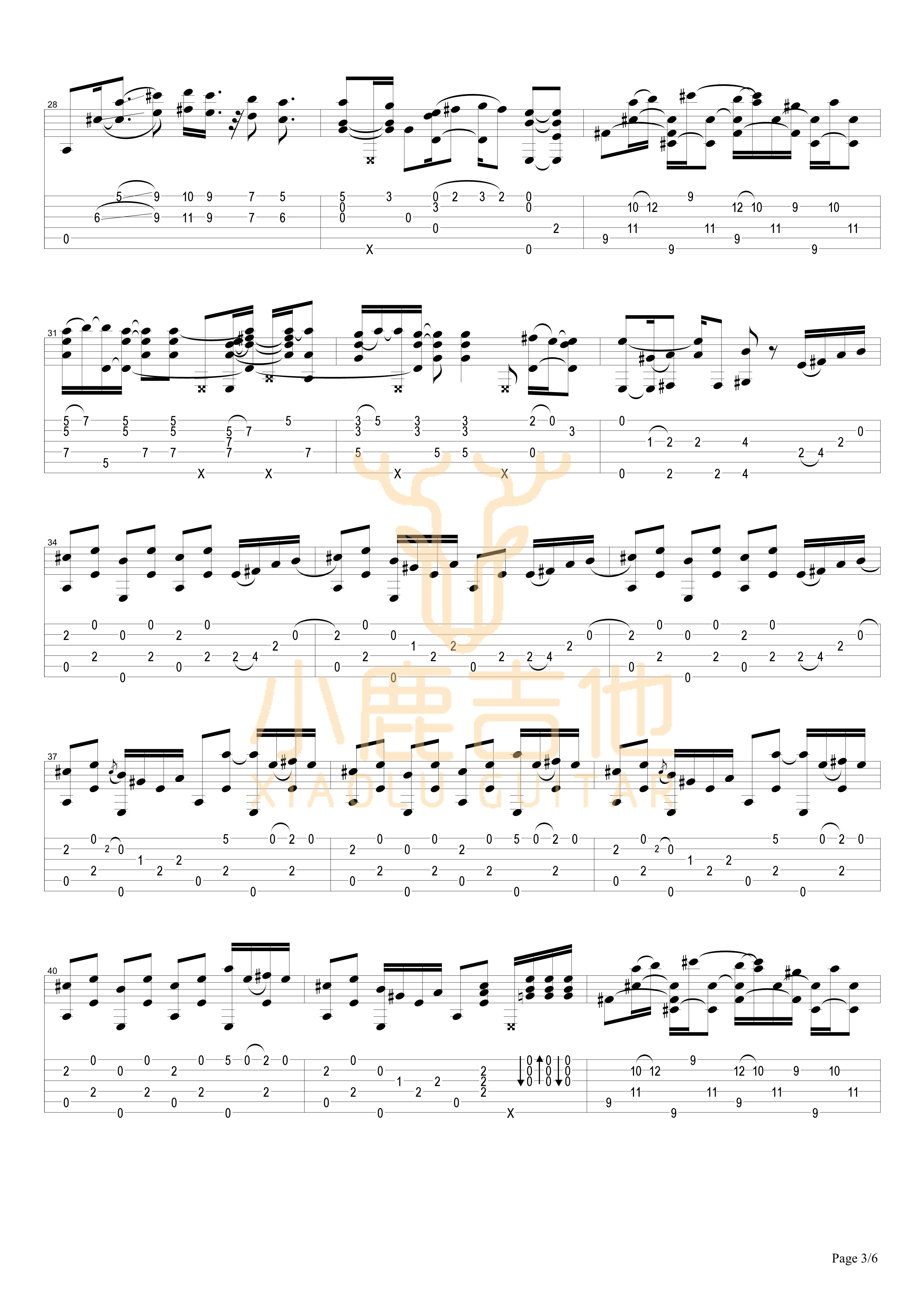 Guitar Rag吉他谱-3