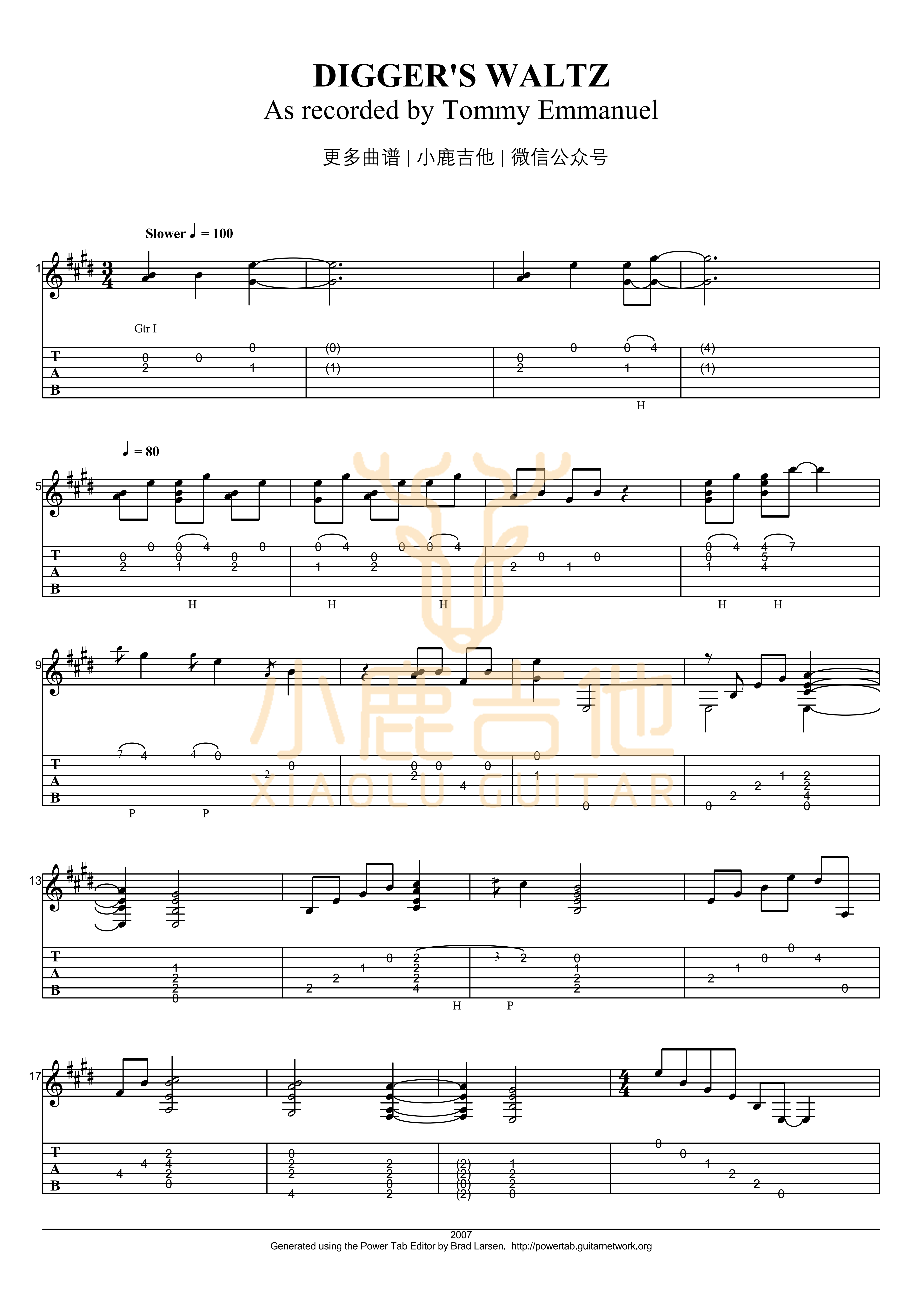 The Diggers' Waltz吉他谱-1