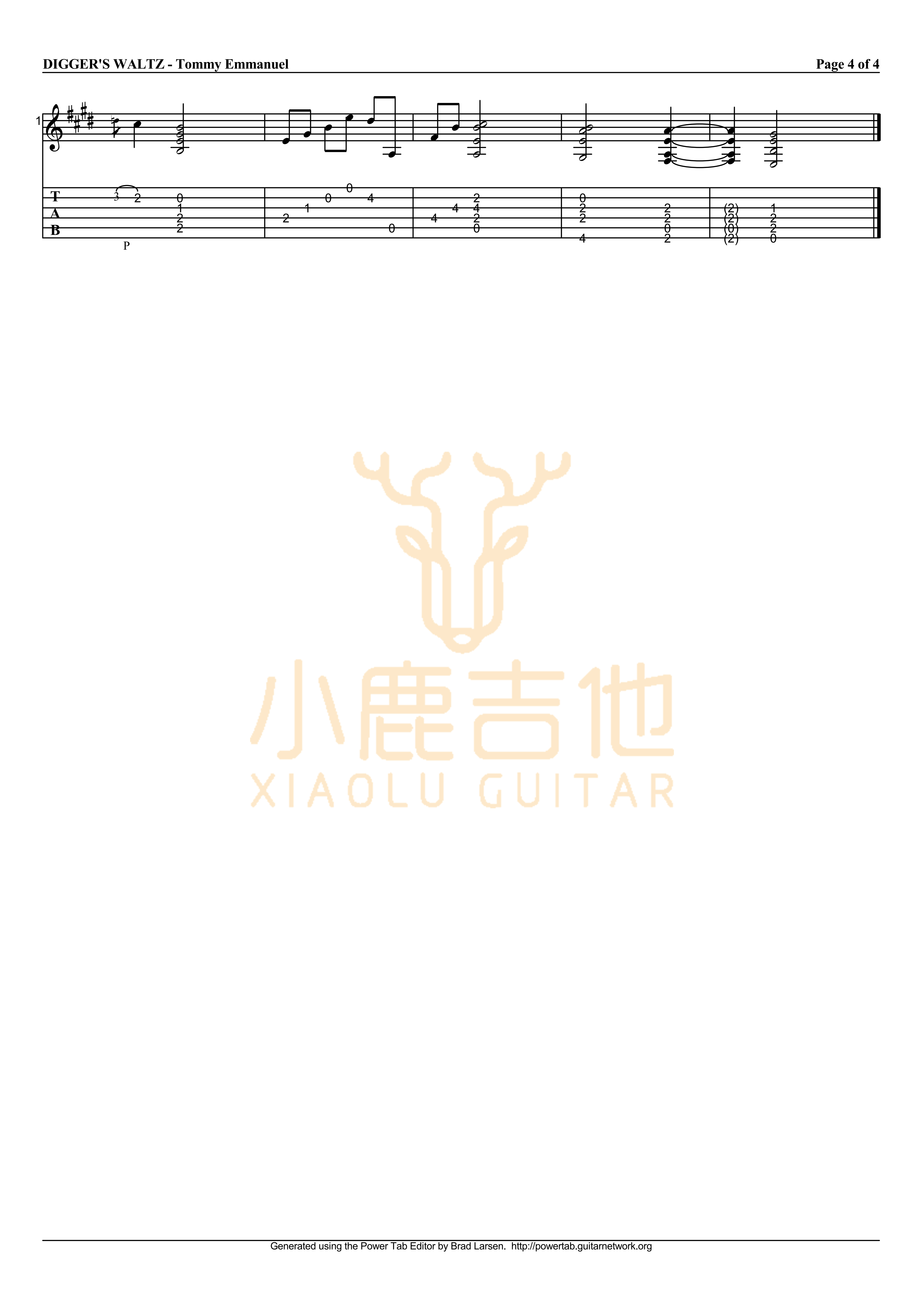 The Diggers' Waltz吉他谱-4