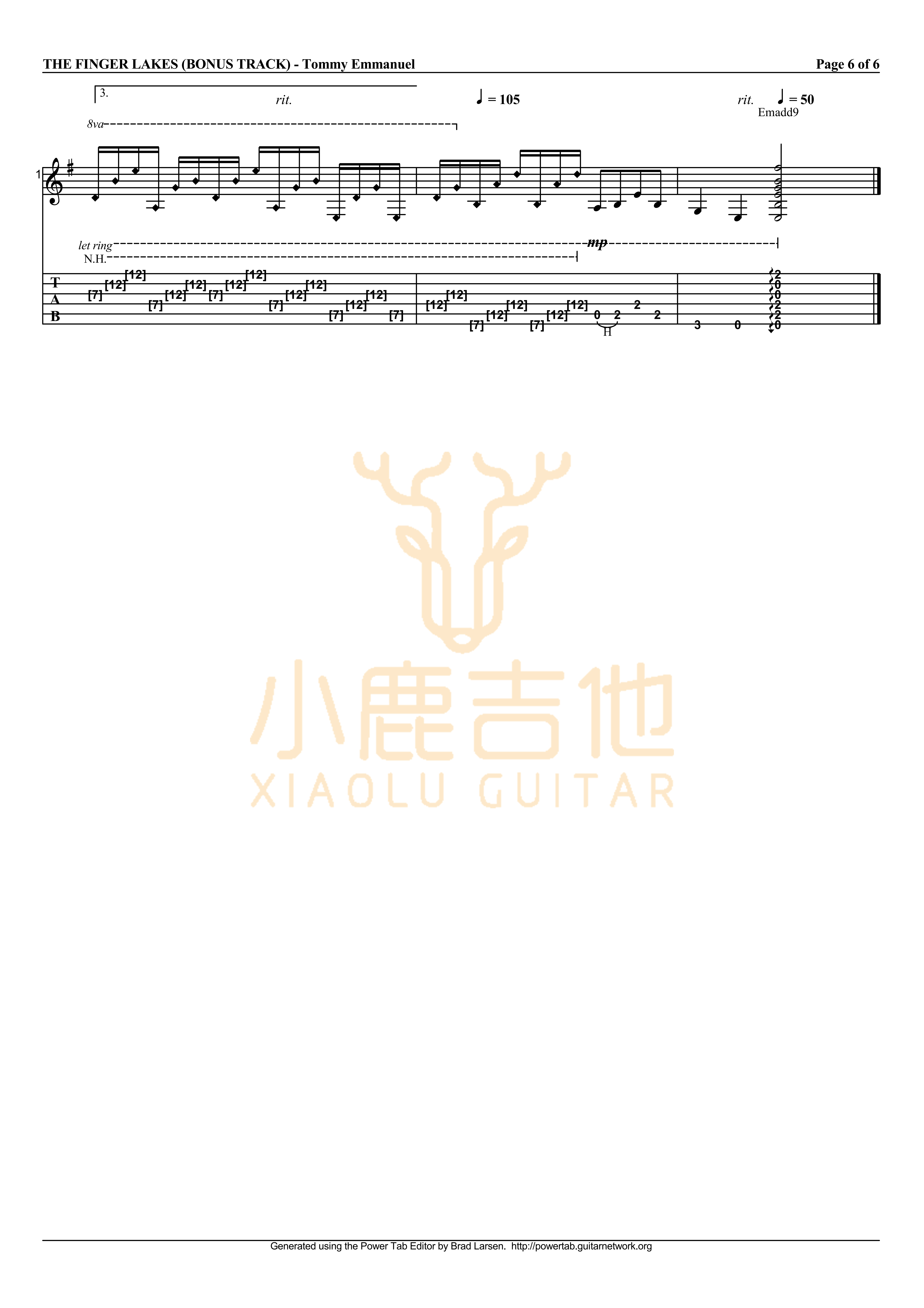 The Finger Lakes吉他谱-6
