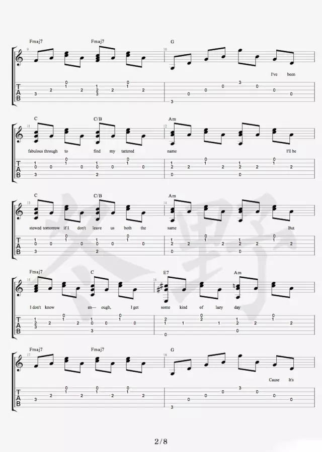 Free Loop吉他谱-2