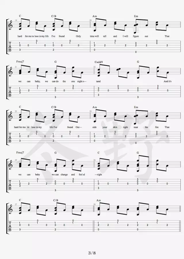 Free Loop吉他谱-3