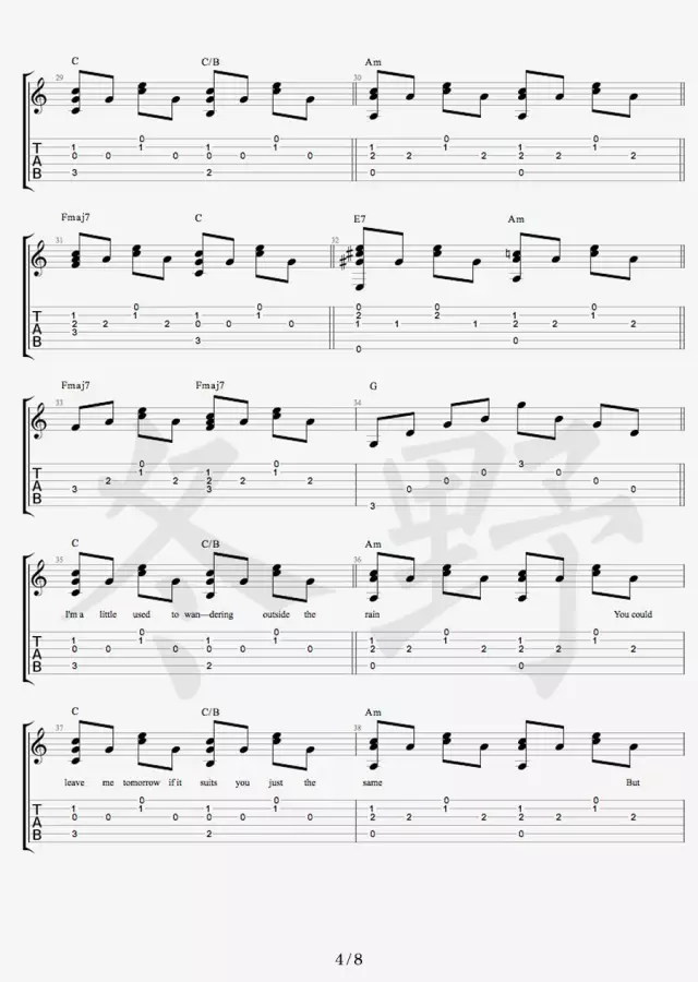 Free Loop吉他谱-4