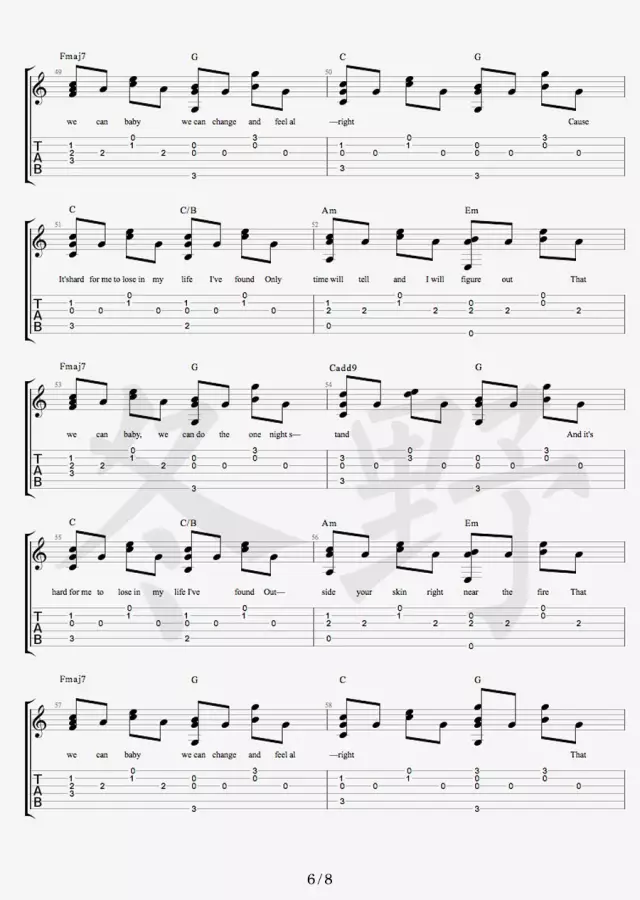 Free Loop吉他谱-6