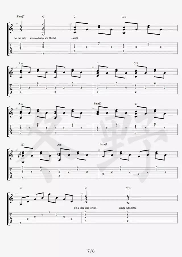 Free Loop吉他谱-7