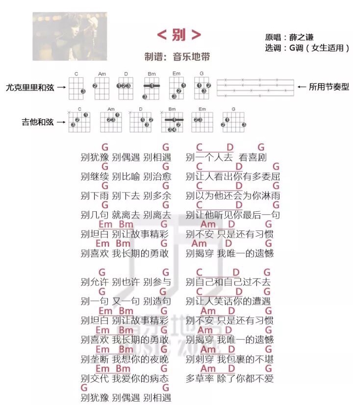 别尤克里里谱-1