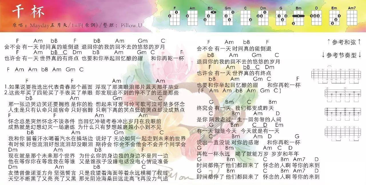 干杯尤克里里谱