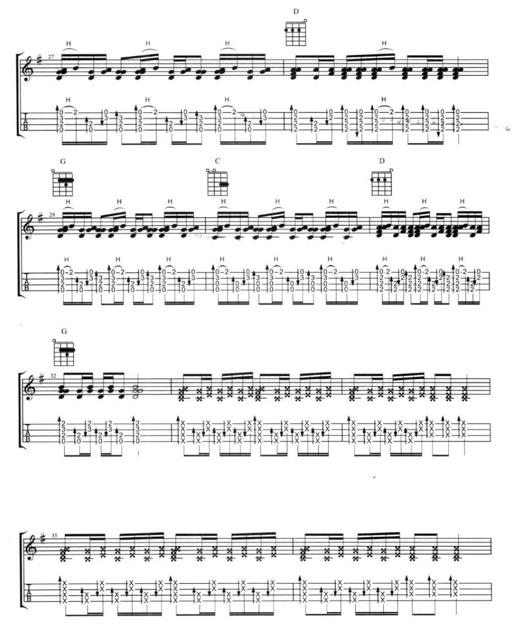 牛仔很忙尤克里里谱-4