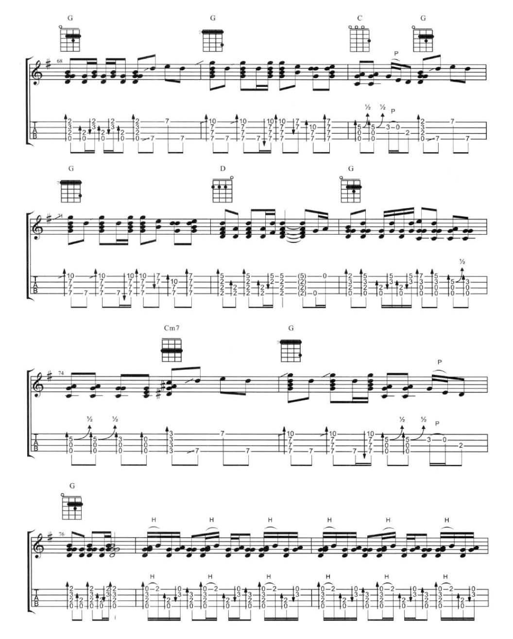 牛仔很忙尤克里里谱-8