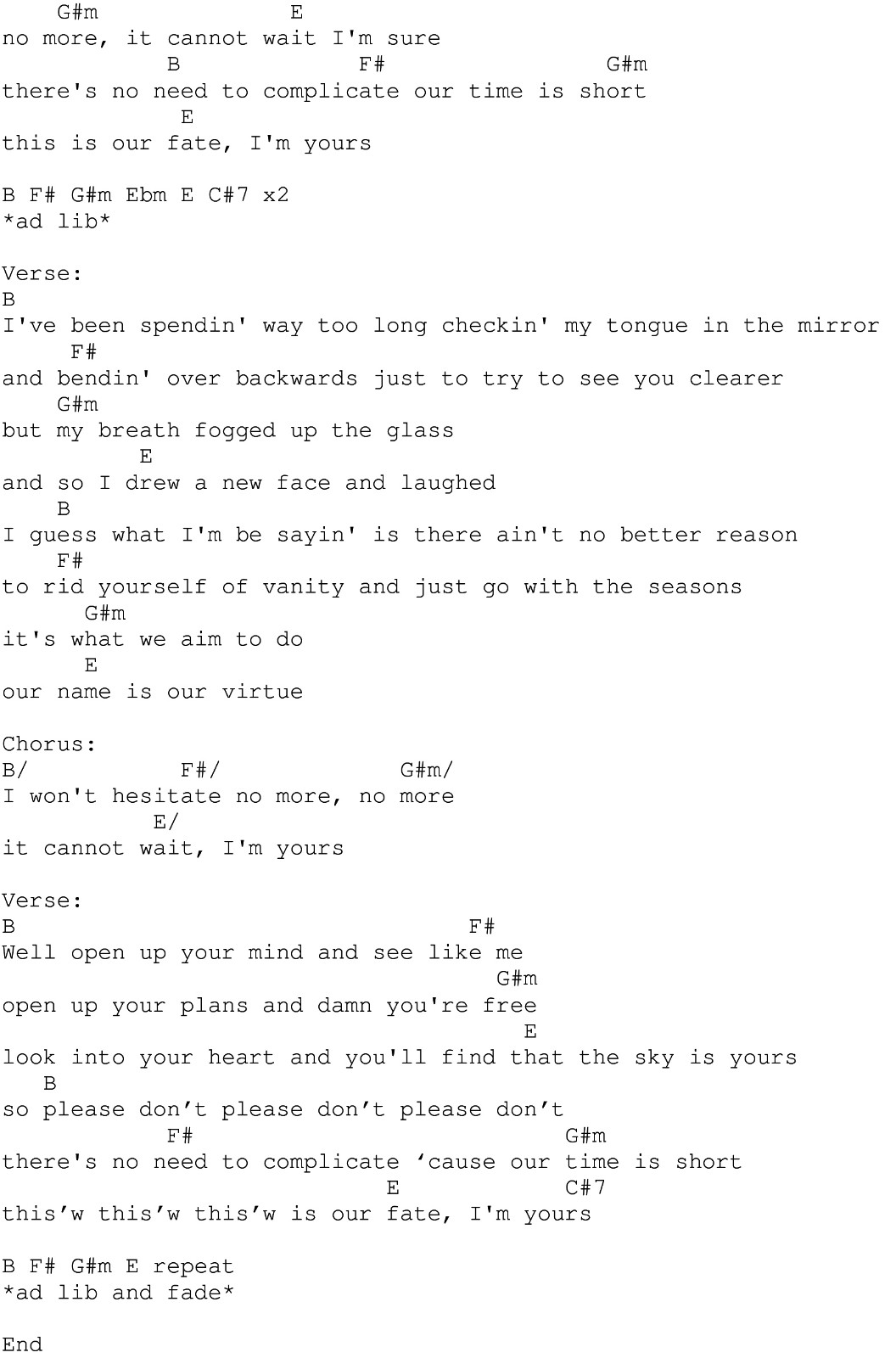 Im yours尤克里里谱-2