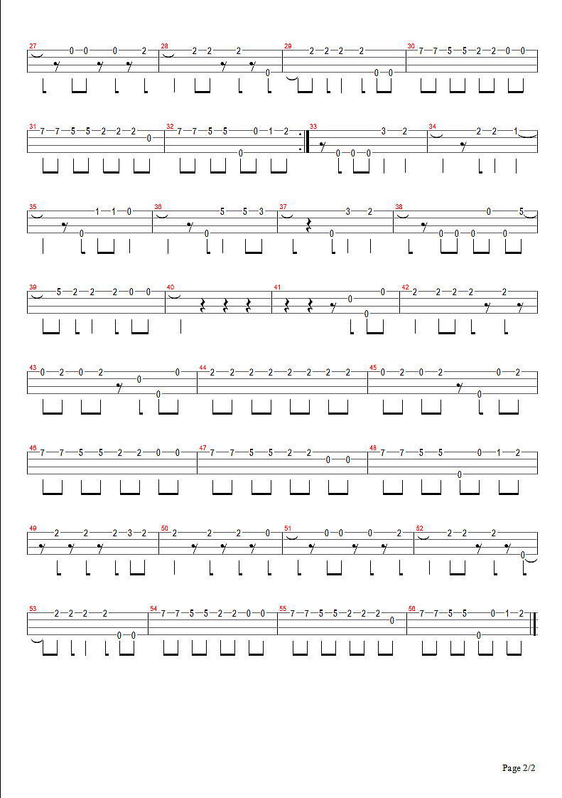 Russian Roulette尤克里里谱-2
