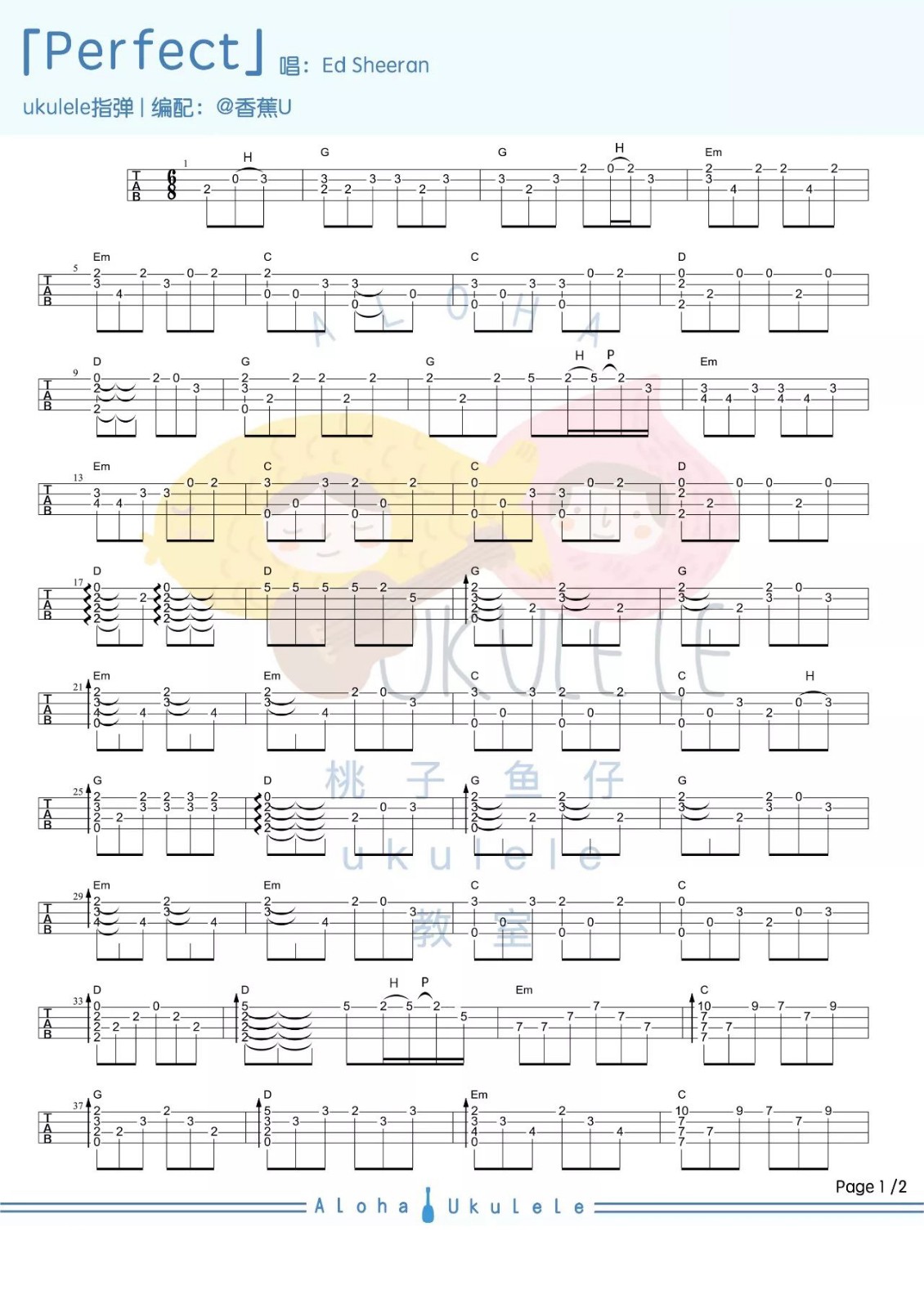  Perfect尤克里里谱-1