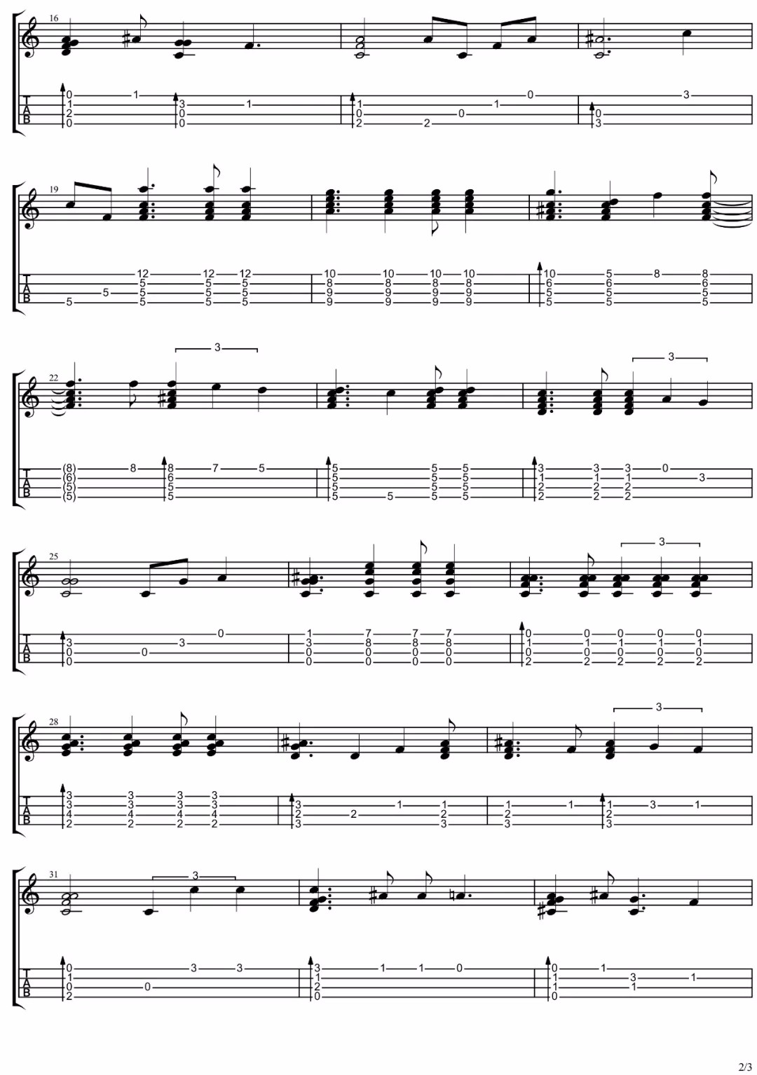 Hula Girl尤克里里谱-2