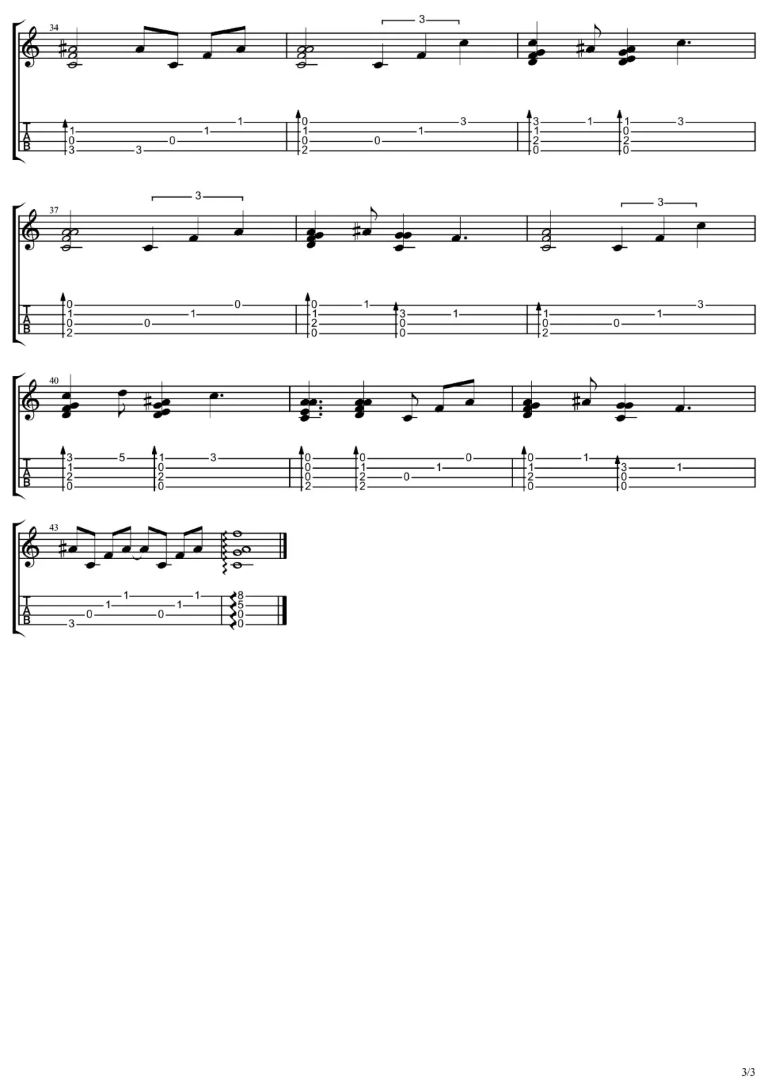 Hula Girl尤克里里谱-3